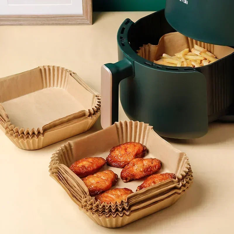 Forma de Papel Descartável para Air Fryer - KIt 100 unidades